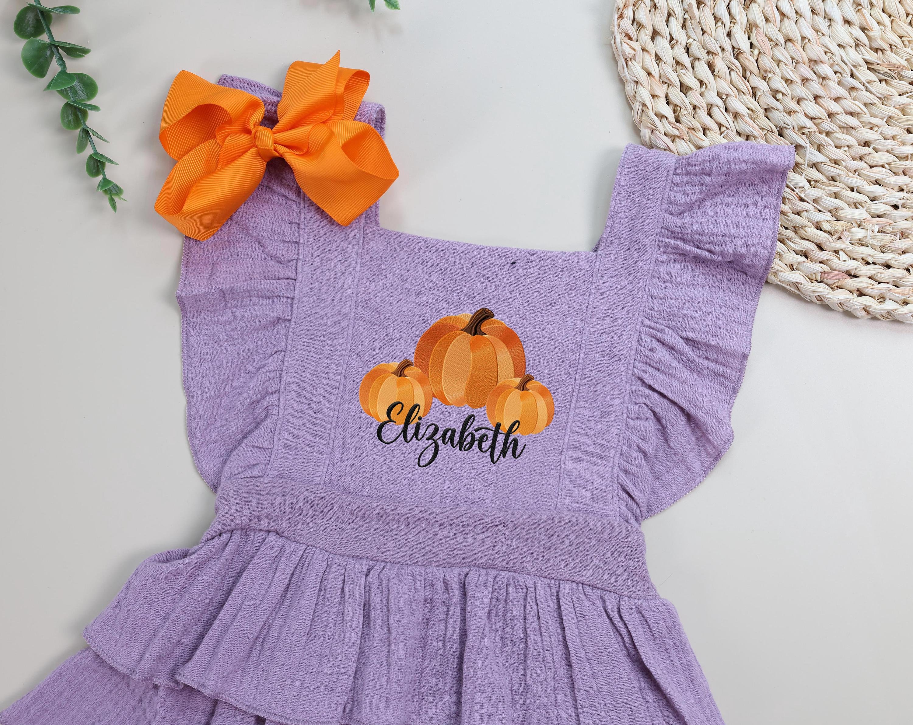 elegant black dress for funeral uk Girl Pumpkin Dot Short Dress – Yawoo Garment
