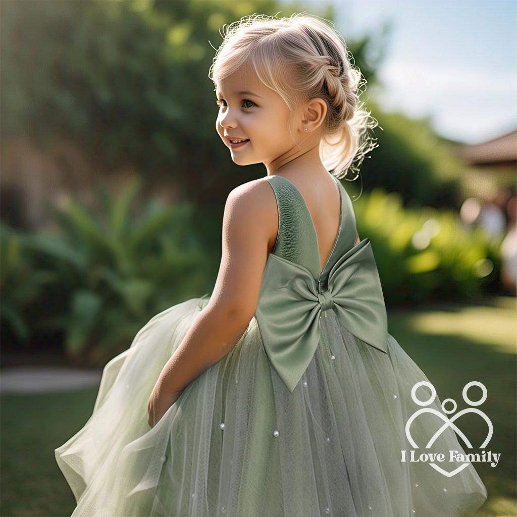 green emerald velvet dress Green Chiffon Mommy & Me Dress Infant | Dark Green main image 0