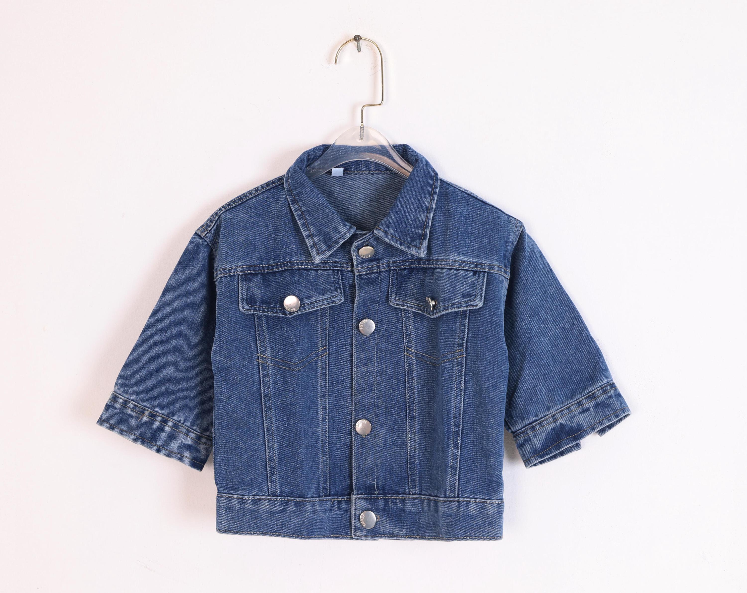 A2Z 4 Kids Ragazzi Denim Giacche Strappato Moda - Boys Denim Jacket JK14 Dark Blue 3-4