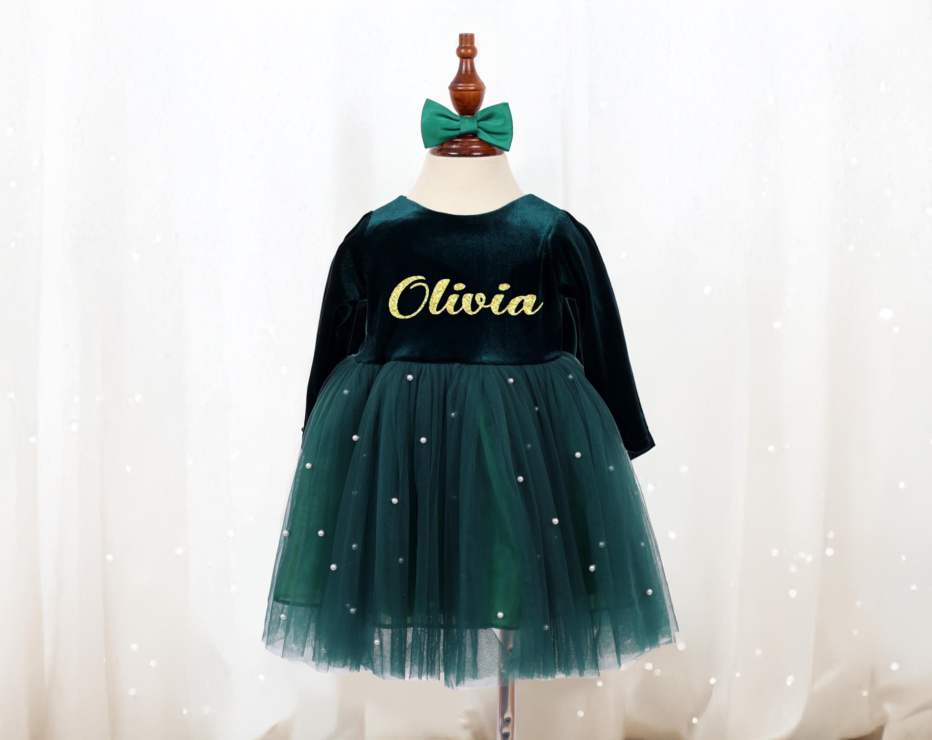 Robe De Noël Pour Fille Bébé Yaopelky - Jupe Velours à Bretelles Avec Bonnet Et Ceinture Mignonne