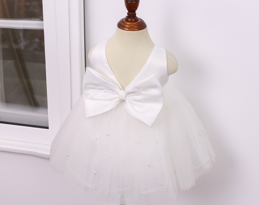 4 Layer Pearl Tulle Elegant Wedding Winter Communion Baptism