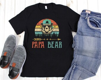 Papa Bear T-Shirt - Unisex / Men's / Plus Size Shirt - Great for Father's Day!