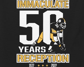 50 Years Immaculate Reception Heavyweight T-Shirt - Pittsburgh Football