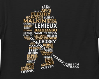 Pittsburgh Hockey Greats Heavyweight T-Shirt - Penguins