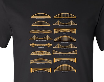 Pittsburgh Bridges Unisex Tee/T-Shirt