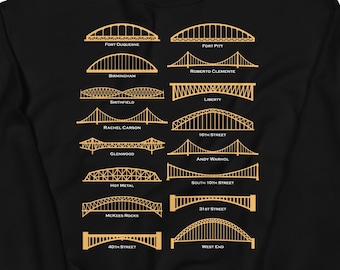 Pittsburgh Bridges Crewneck Sweatshirt
