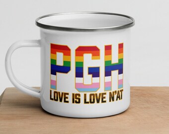 Love is Love N'At Camper Mug - LGBTQ, Pride