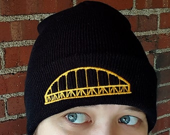 Pittsburgh Bridge Cuffed Beanie