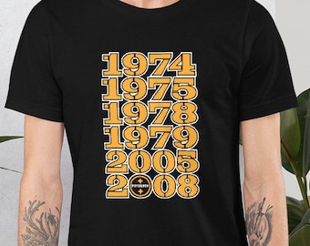 Steelers Super Bowl Years T-Shirt, Football Tee, Pittsburgh