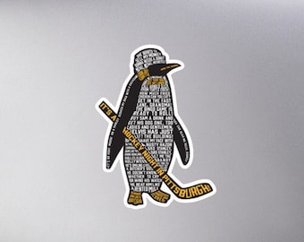 Mike Lange Penguins Quotes Sticker, Hockey, Pittsburgh