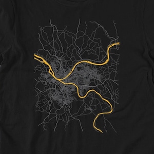 Pittsburgh Mapa Tee