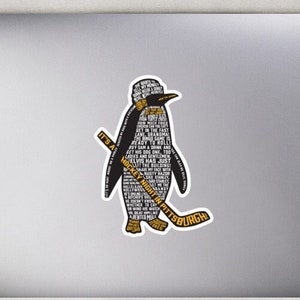Mike Lange Penguins Citaten Sticker, Hockey, Pittsburgh