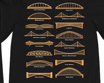 Pittsburgh Bridges Long Sleeve Tee