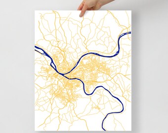 Pittsburgh Street Map Print/Poster