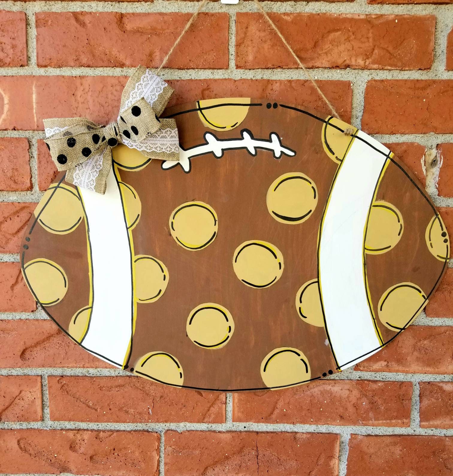 Football Door Hanger 22 Football Customizable Door Etsy.de