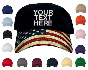 Cappellino da baseball ricamato personalizzato: testo personalizzato, cappello unisex regolabile