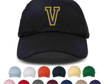 Cappellino da baseball personalizzato con ricamo della lettera universitaria: cappello sportivo unisex