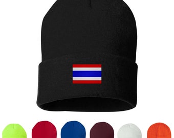 Thailandia Bandiera Ricamato Berretto Unisex Berretto, Skull Cap