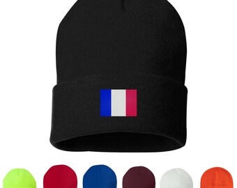Francia Bandiera Ricamato Berretto Unisex, Skull Cap
