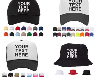 Cappello ricamato personalizzato: berretto da baseball con testo personalizzato, snapback, trucker, bucket