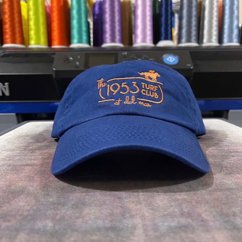 Anpassad logotyp broderad basebollkeps unisex justerbar pappahatt bild 8