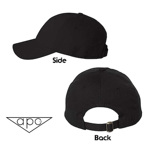 Personalized Embroidered Baseball Cap, Custom Text Unisex Hat, Adjustable Hat image 2