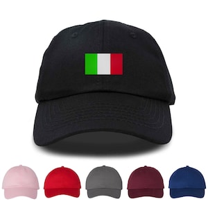 Italy Flag Embroidered Unisex Baseball Cap, Adjustable Hat