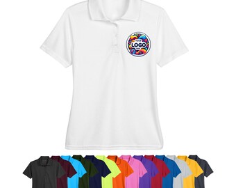 Polo da donna con logo ricamato: piqué personalizzato ad alte prestazioni