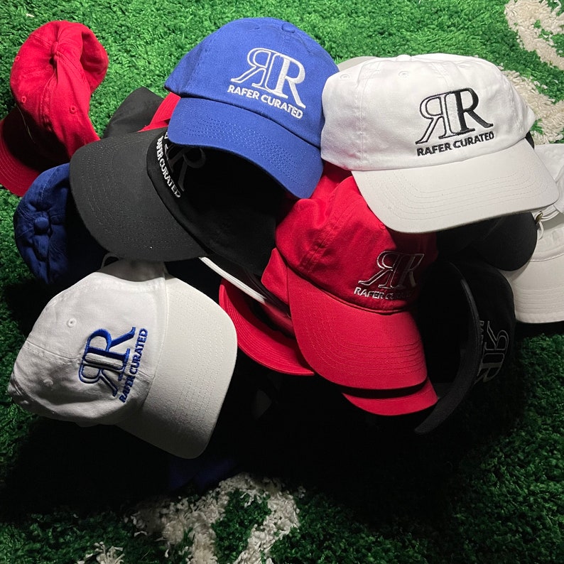 Anpassad logotyp broderad basebollkeps unisex justerbar pappahatt bild 6