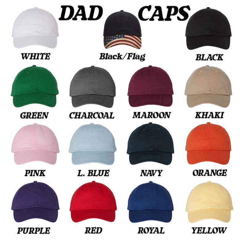Personalized Embroidered Baseball Cap, Custom Text Unisex Hat, Adjustable Hat image 3
