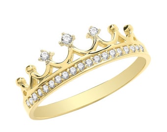 Princess Crown Ring - Etsy UK