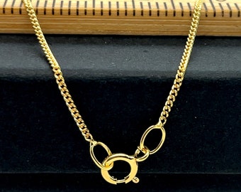 9ct Yellow Gold Close Curb Chain Necklace Women | 16 18 inch | 375 Stamp
