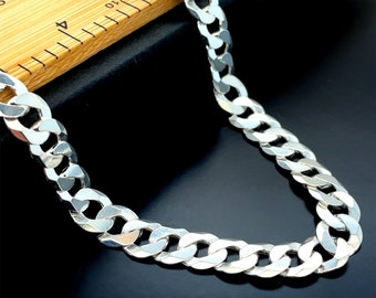 Argento Sterling Italiano Catena A Scatola Arrotondata In Argento Sterling 925 Solido 1 3mm Per 872192 - Foto 9