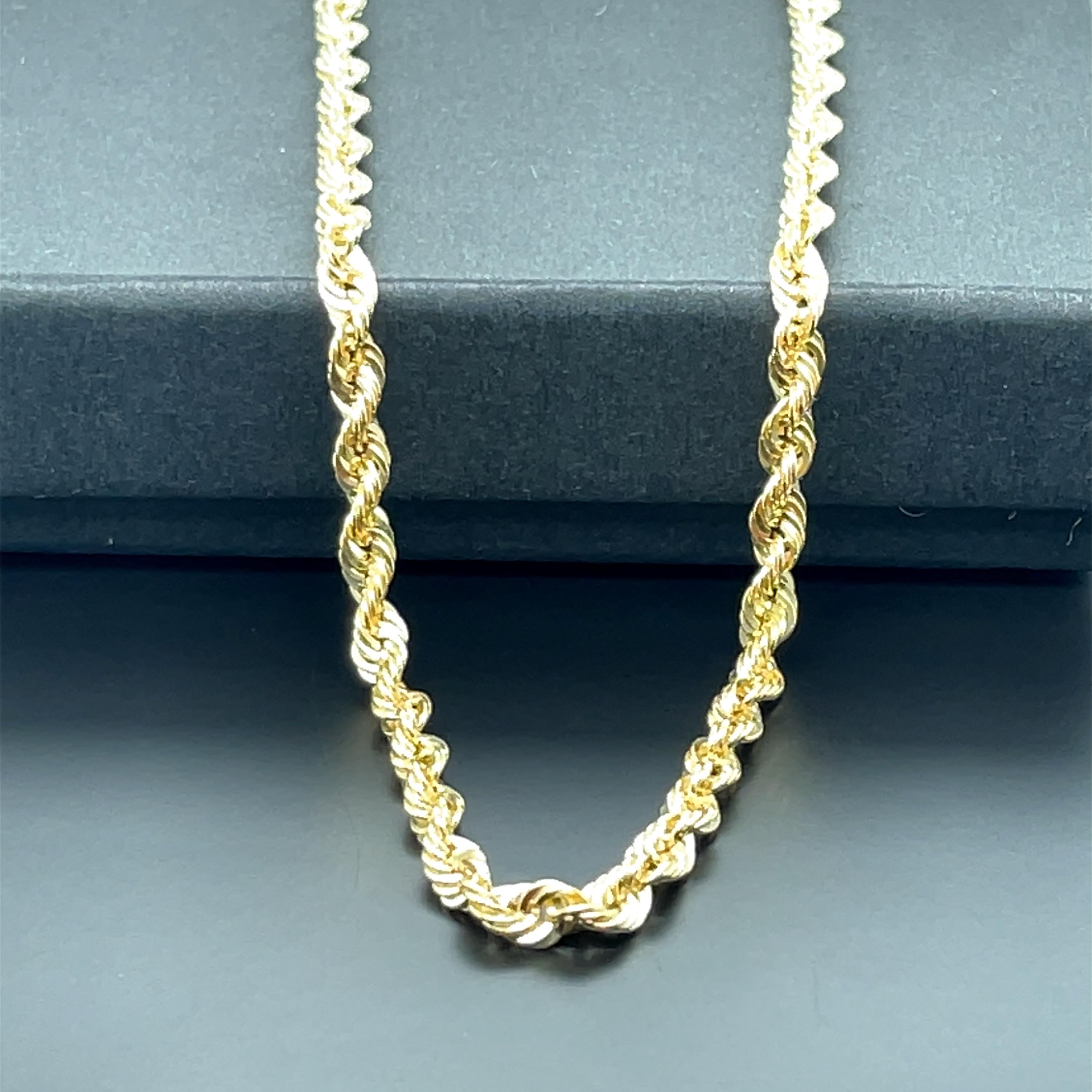 Collana Catena Principe Di Galles Oro Giallo 9kt Su Argento Massiccio - 2.5 Mm - Old English Jewellers