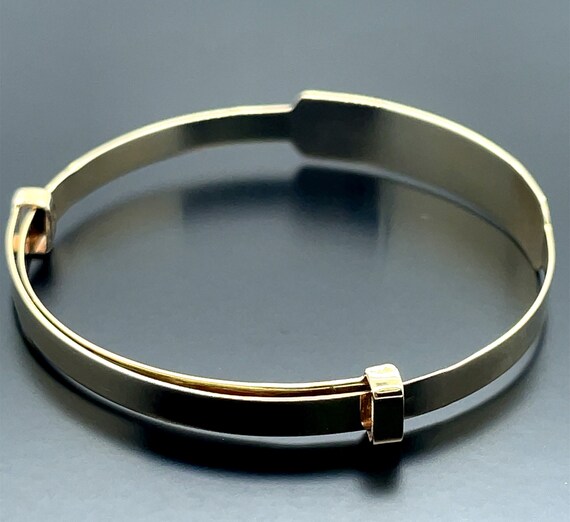 9ct gold personalised shop baby bangle