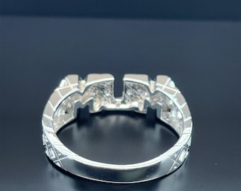 Anello Donna Argento 925 Semplice Elegante Fascia Con Fiore Fatto A Mano Bulgaria - Foto 2