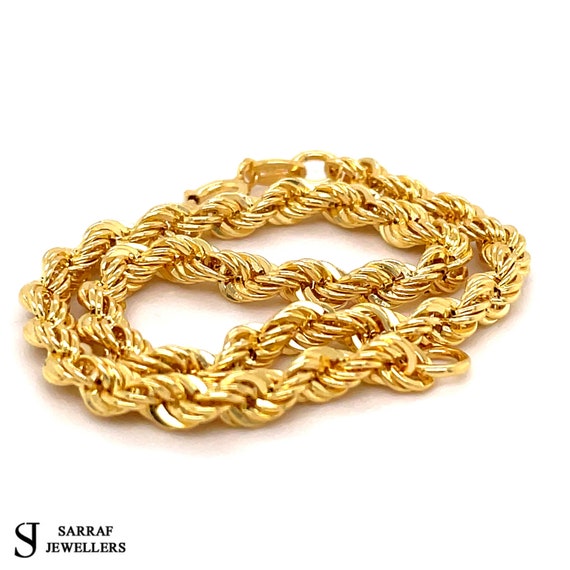 9ct rope bracelet sale