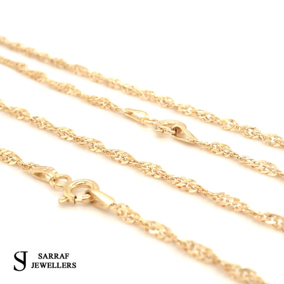Gold Chain Necklace Singapore Long Link 