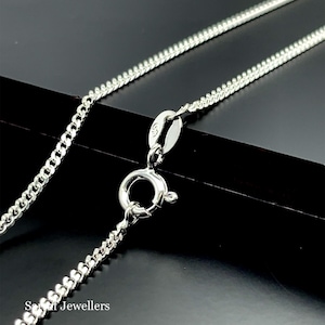 Fijne kinketting 925 sterlingzilver | Sierlijke ketting van 2 mm | Lengteopties van 16-24 inch: