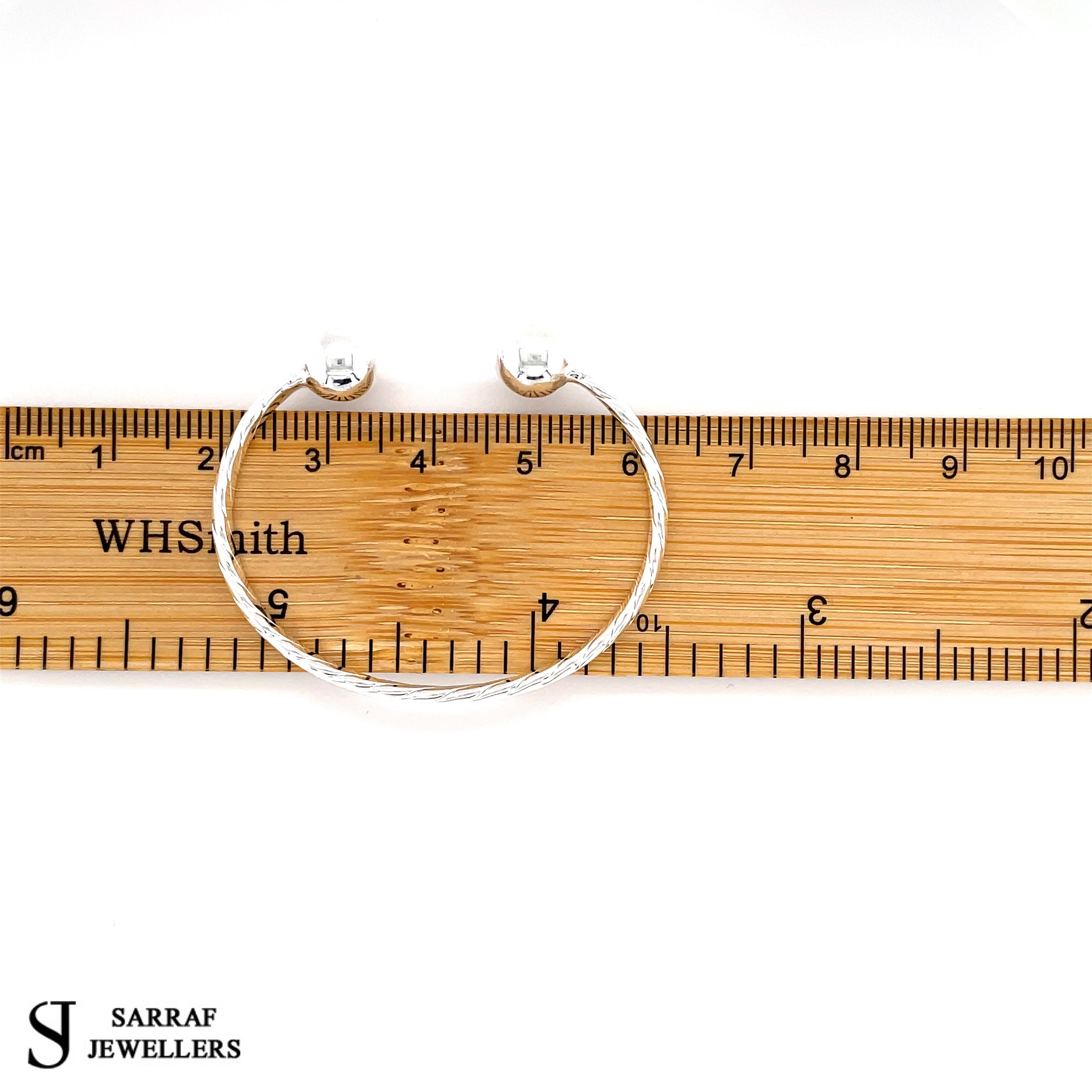 Sterling Silver Baby Twisted Torc Bangle | Timeless Elegance for