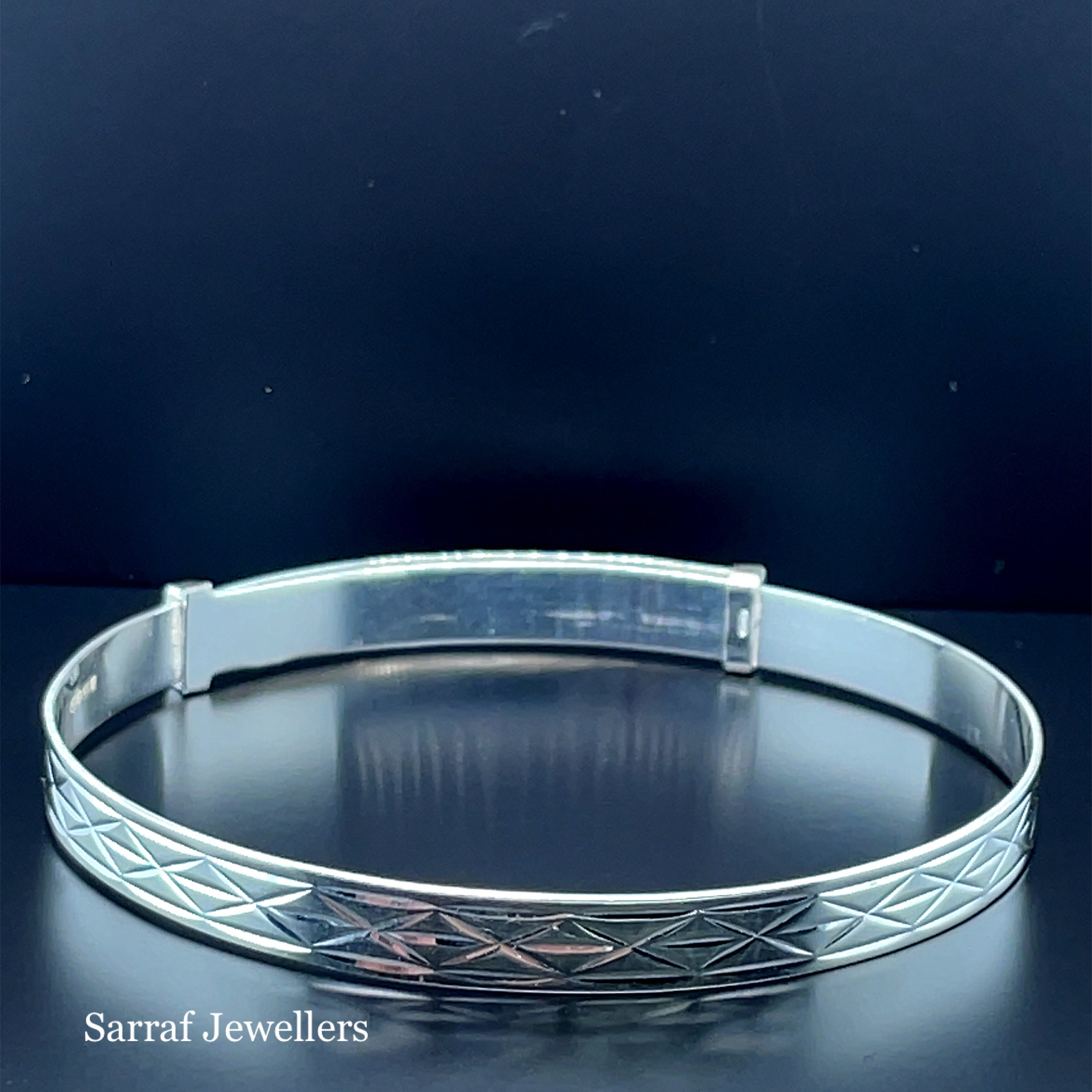 【CTHY】LAYERD DELTA BANGLE silver925 925 Sterling Silver Celtic Diamond-cut Expandable Women's Bangle