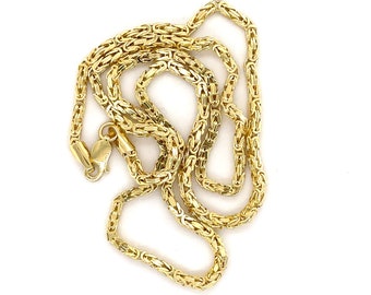 Men's Women Gold Finish Spider Man Face Mask Pendant 24" Byzantine Chain Set Men's Women Gold Finish Spider Man Face Mask Pendant 24" Byzantine Chain Set