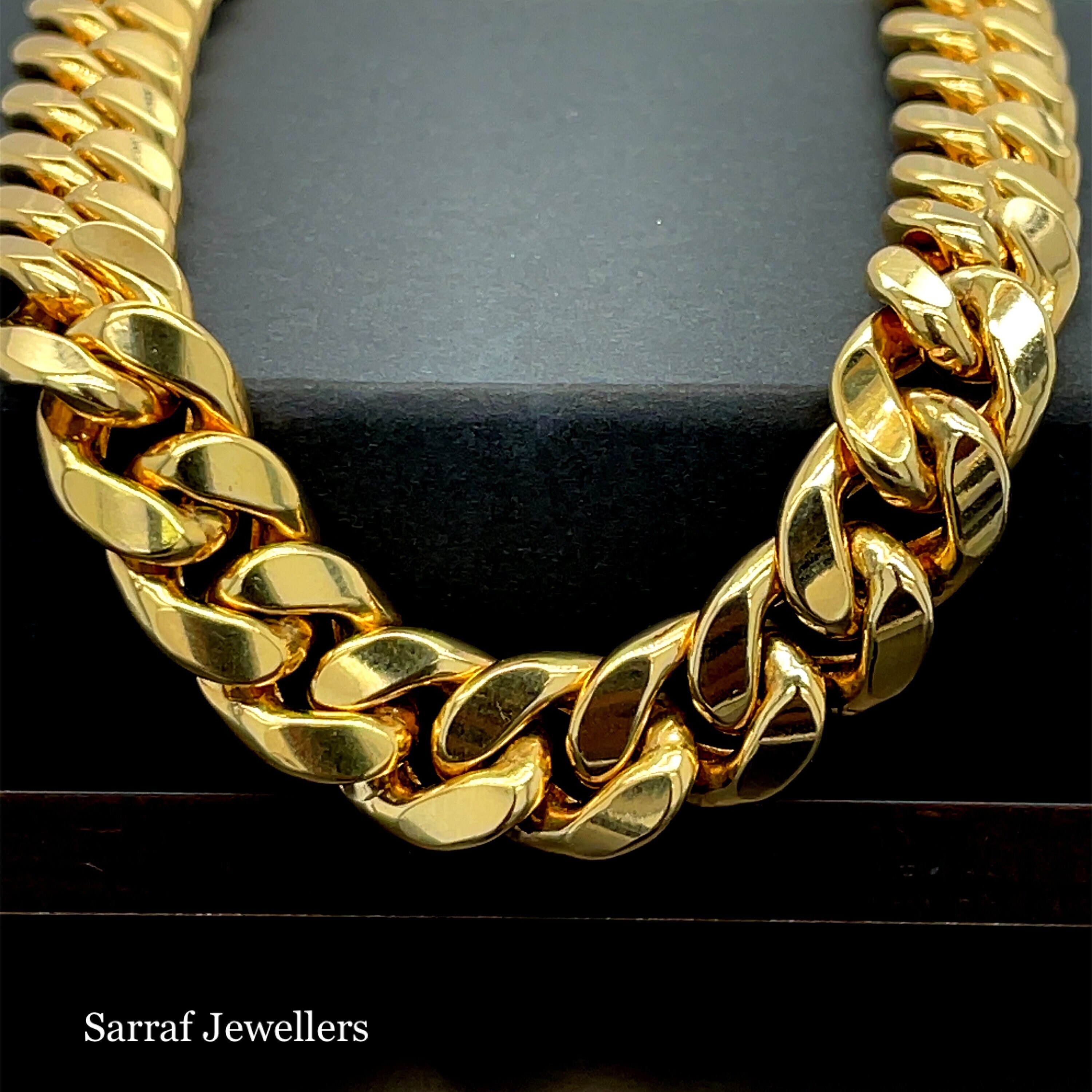 18K GP Stainless Steel 5mm Cuban Link Chain 