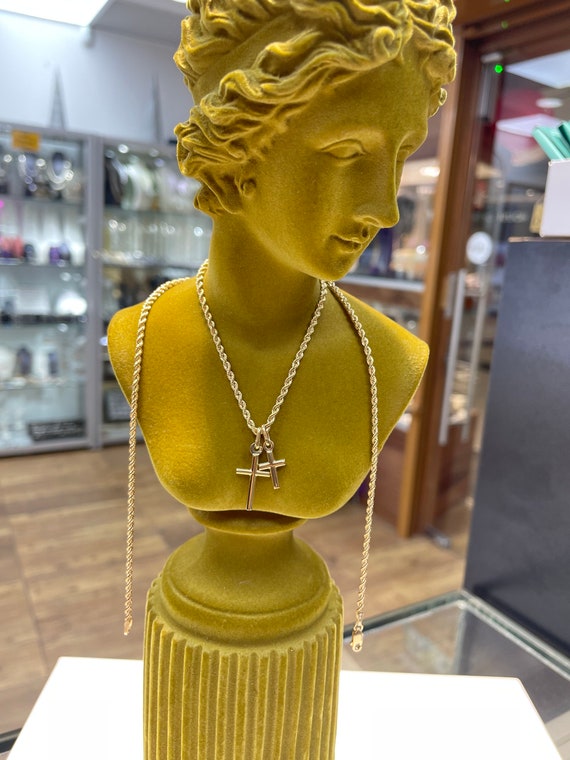 9ct gold crucifix and hotsell chain