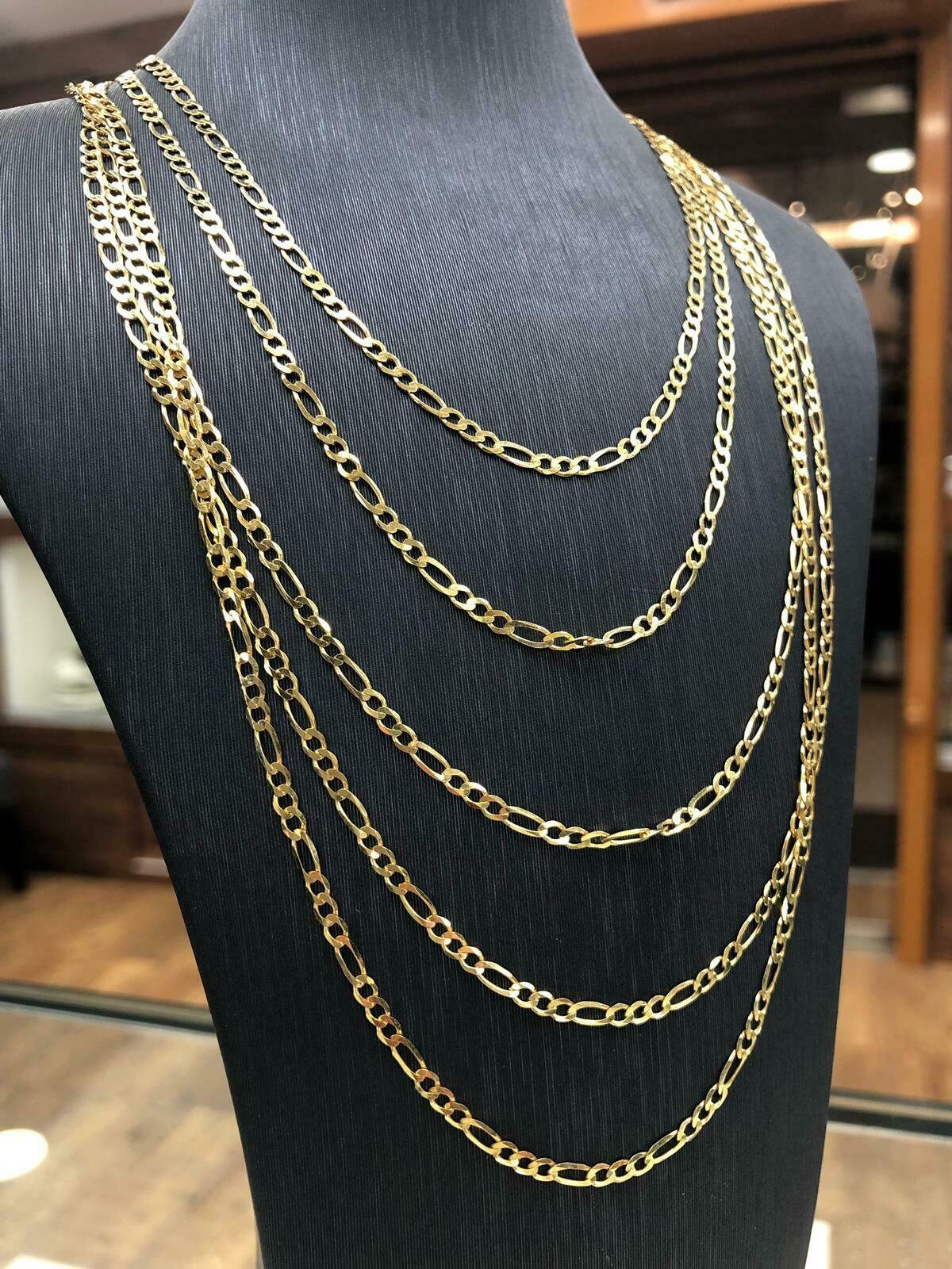 Figaro Chain Necklace Figaro Chain Gold 