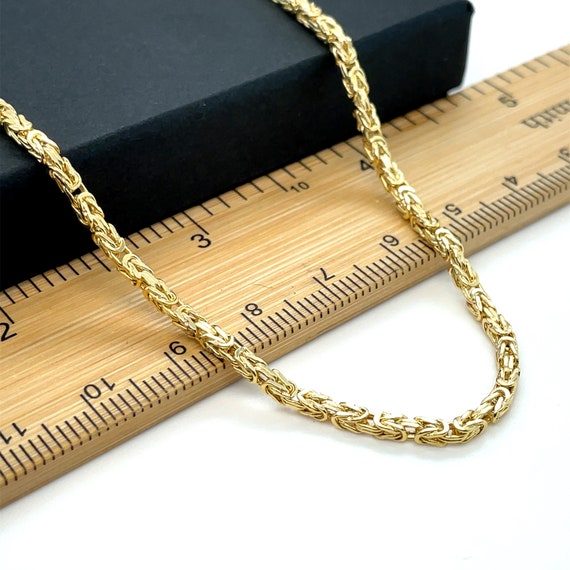 9ct gold byzantine chain sale