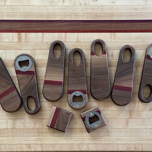 Bottle Opener - Handmade Walnut Wood