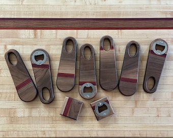 Bottle Opener - Handmade Walnut Wood