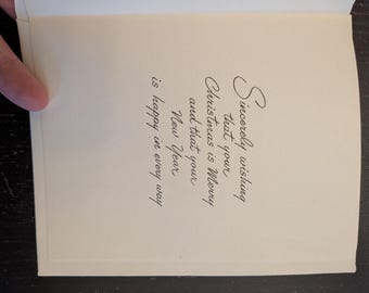 Tarjetas navideñas vintage de estilo moderno de mediados de siglo / Juego de 8 / Sin usar, con sobres