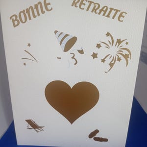 carte pour célèbrer la retraite